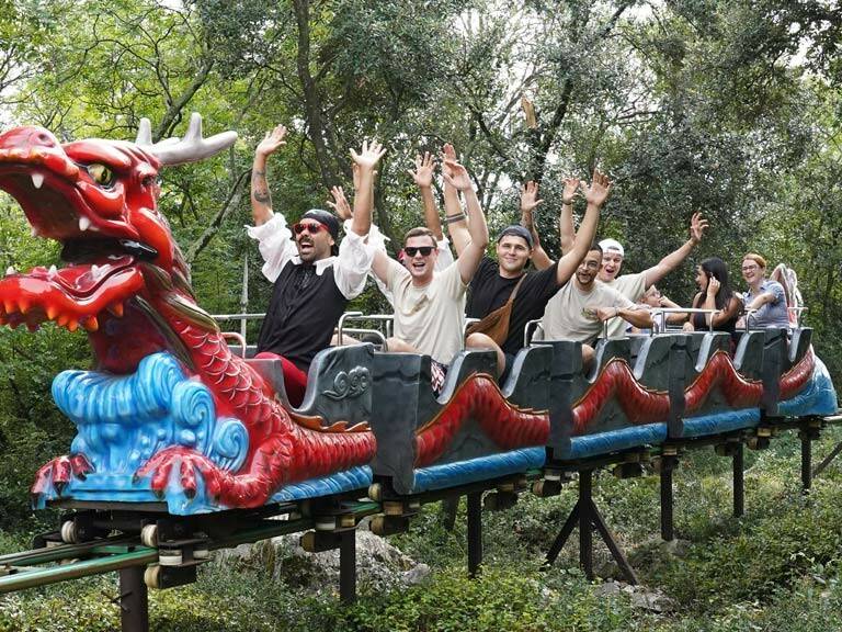 Dragon Coaster Dinopark Funtana
