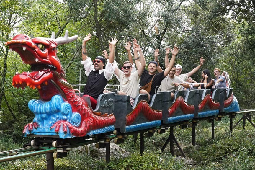 Dragon Coaster Dinopark Funtana