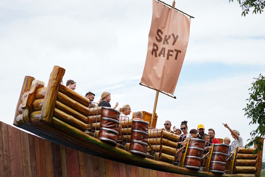 sky raft dinopark funtana